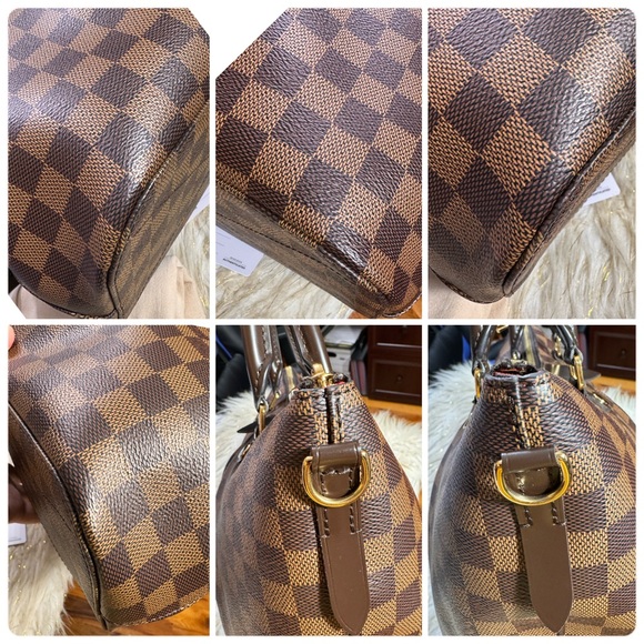 Beautiful Louis Vuitton SIENA PM Damier ebene with long strap, duster and cert. - Picture 14 of 16